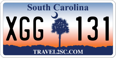 SC license plate XGG131