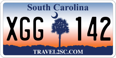 SC license plate XGG142