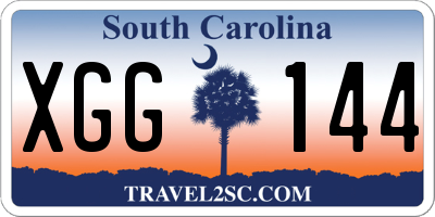SC license plate XGG144