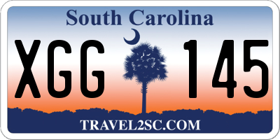 SC license plate XGG145