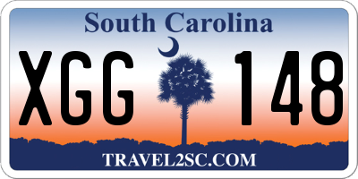 SC license plate XGG148