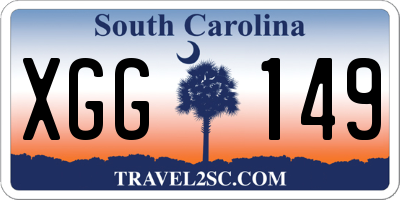 SC license plate XGG149