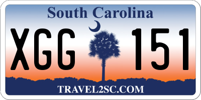 SC license plate XGG151
