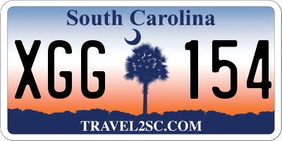 SC license plate XGG154