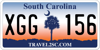 SC license plate XGG156