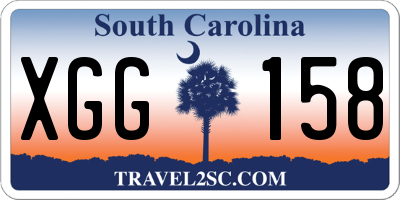 SC license plate XGG158