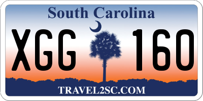 SC license plate XGG160