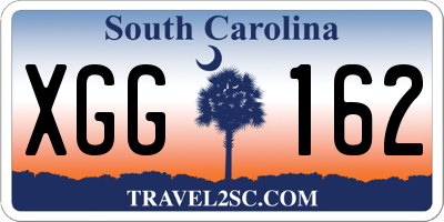 SC license plate XGG162