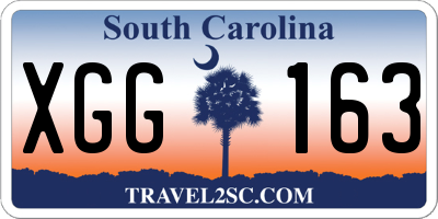 SC license plate XGG163