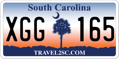 SC license plate XGG165