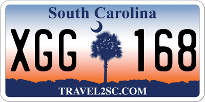 SC license plate XGG168