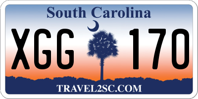SC license plate XGG170