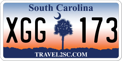 SC license plate XGG173