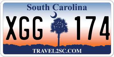 SC license plate XGG174