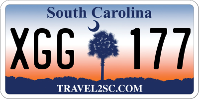 SC license plate XGG177