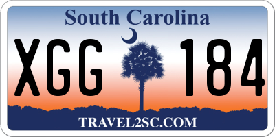 SC license plate XGG184