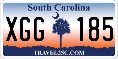SC license plate XGG185