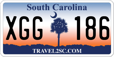 SC license plate XGG186