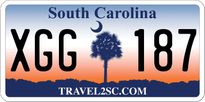 SC license plate XGG187