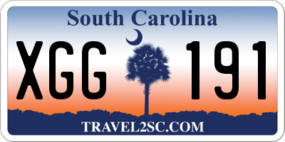 SC license plate XGG191