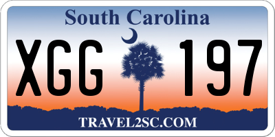 SC license plate XGG197