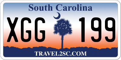 SC license plate XGG199