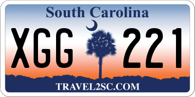 SC license plate XGG221