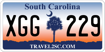 SC license plate XGG229