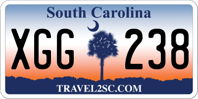 SC license plate XGG238