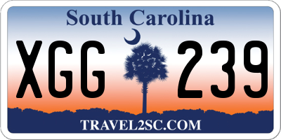 SC license plate XGG239