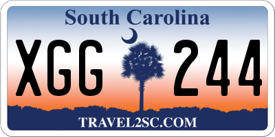SC license plate XGG244