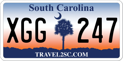 SC license plate XGG247