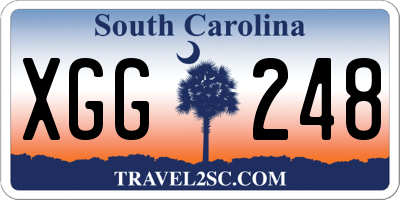 SC license plate XGG248