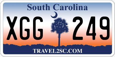 SC license plate XGG249