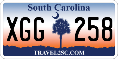 SC license plate XGG258