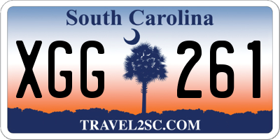 SC license plate XGG261