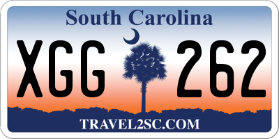 SC license plate XGG262