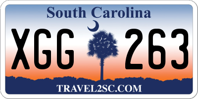 SC license plate XGG263