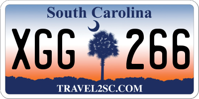 SC license plate XGG266