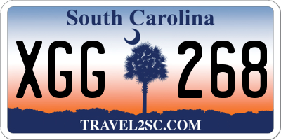 SC license plate XGG268