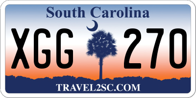 SC license plate XGG270
