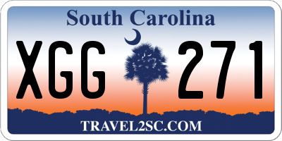 SC license plate XGG271