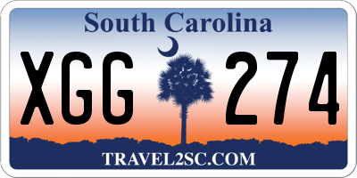 SC license plate XGG274