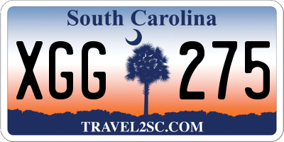 SC license plate XGG275