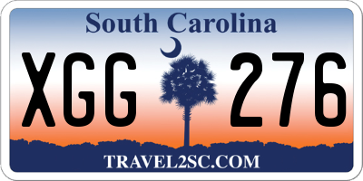 SC license plate XGG276