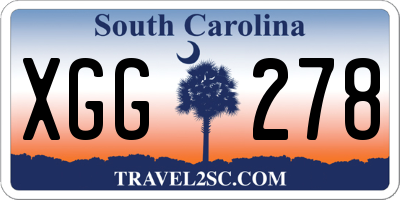 SC license plate XGG278