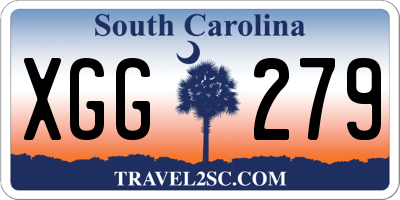 SC license plate XGG279