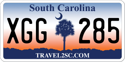 SC license plate XGG285