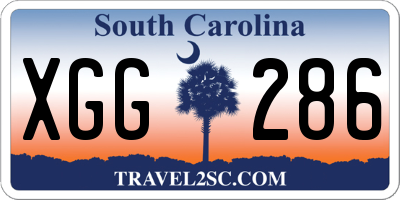 SC license plate XGG286