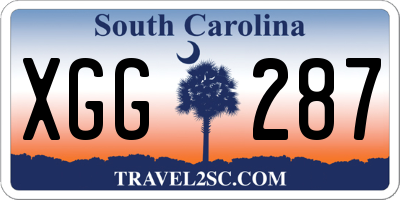 SC license plate XGG287